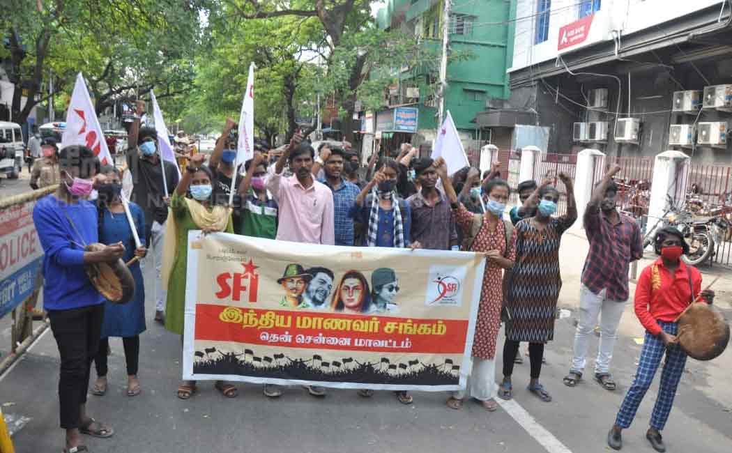Indian Student Union struggle against exemption from NEET
