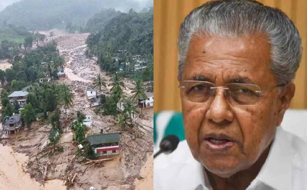 Pinarayi vijayan spoke about kerala landslide