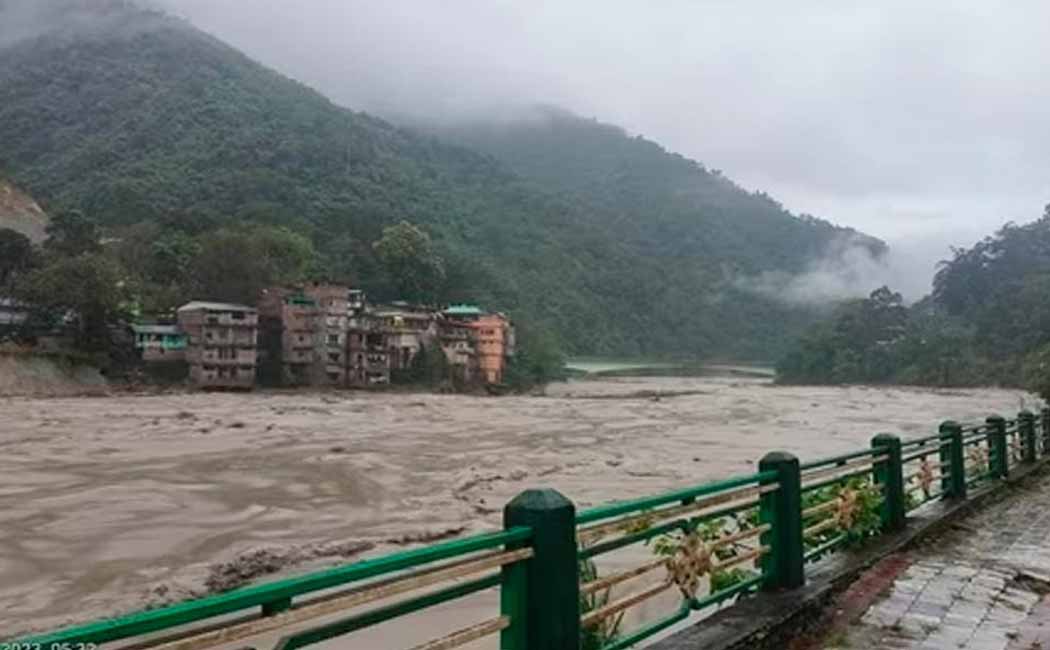Sikkim floods; Soldier rescue