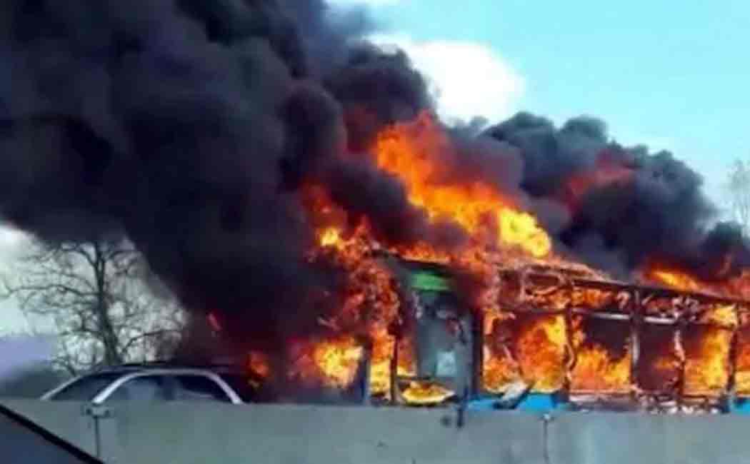 bus burnt