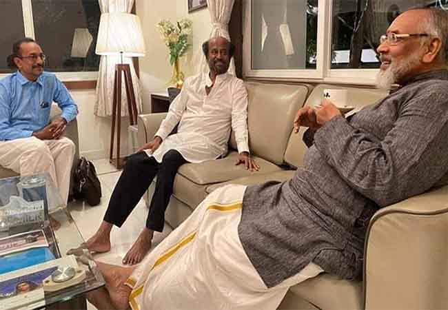 actor rajinikanth meet with sri lanka Northern former cm Vigneswaran