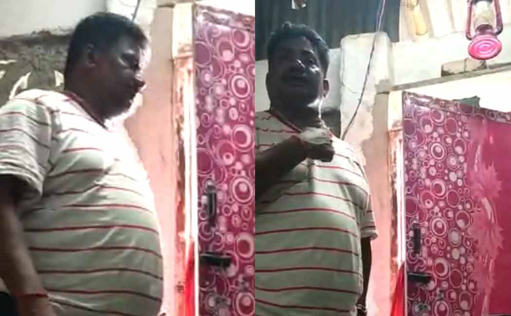 DMK executive threatening the priest