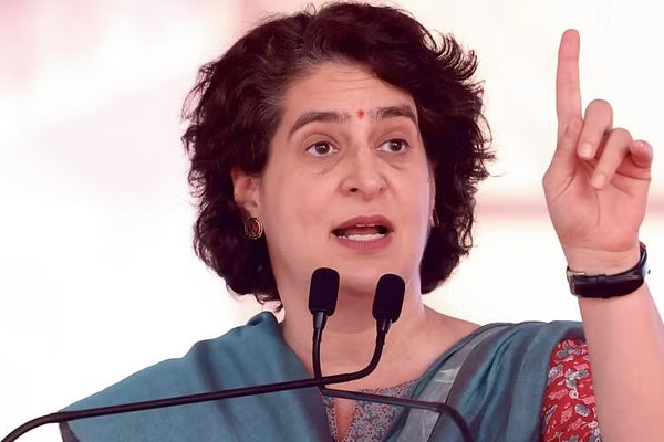 Priyanka Gandhi condemns 18% GST on exam form