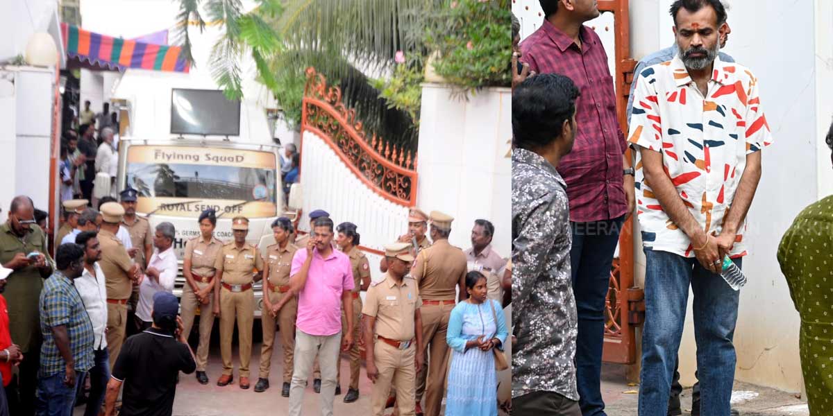 Celebrities Pay Tribute to Bhavadharini's Body (Photos)