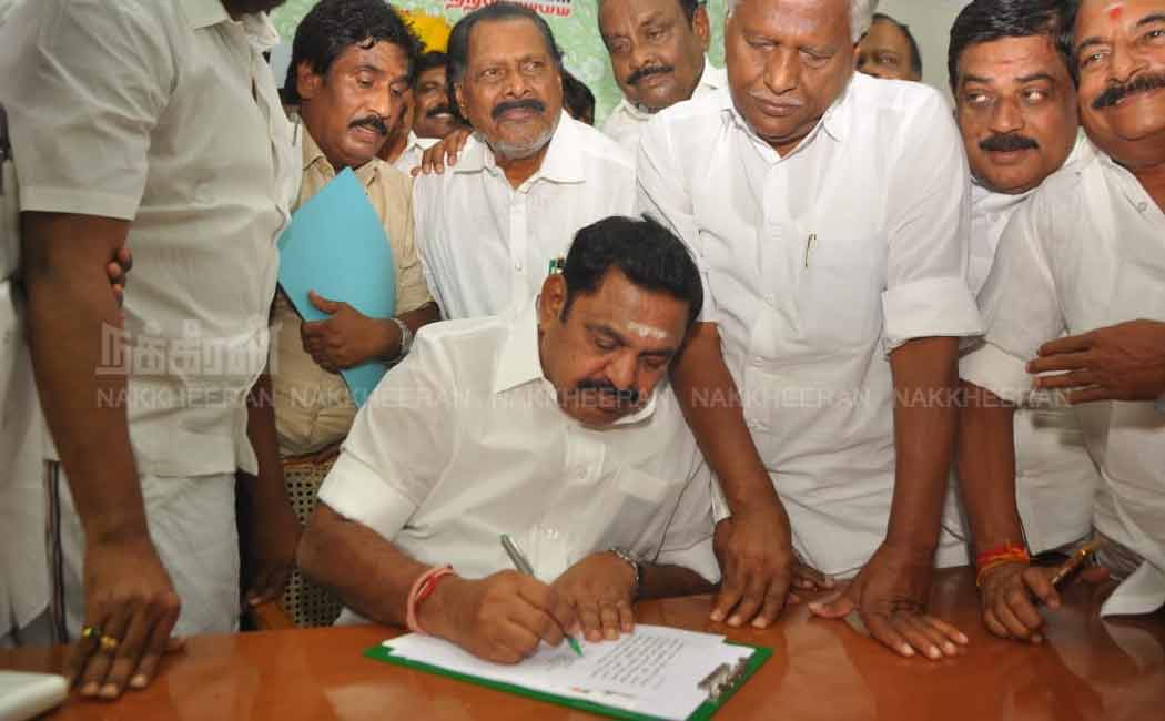 EPS Addressed press after elected as ADMK General Secretary