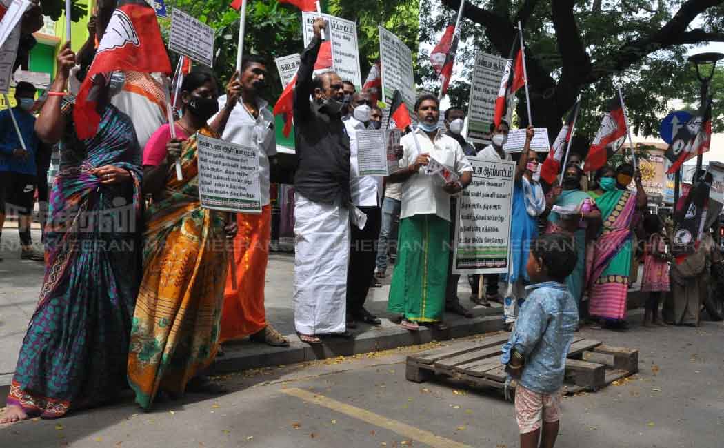 Anna unions involved in the protest