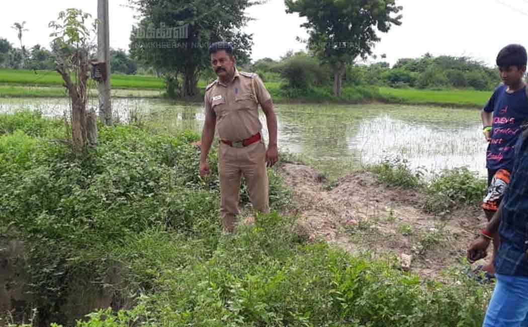 police inpecting borewells