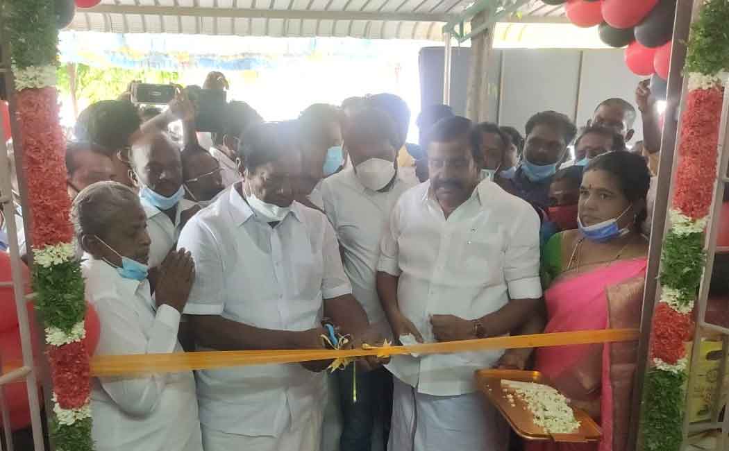 Minister opens Mannachanallur assembly member's office
