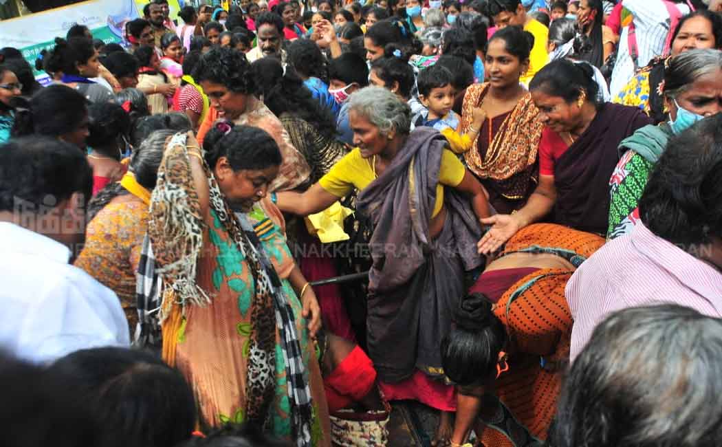 Sasikala provided relief in KK Nagar