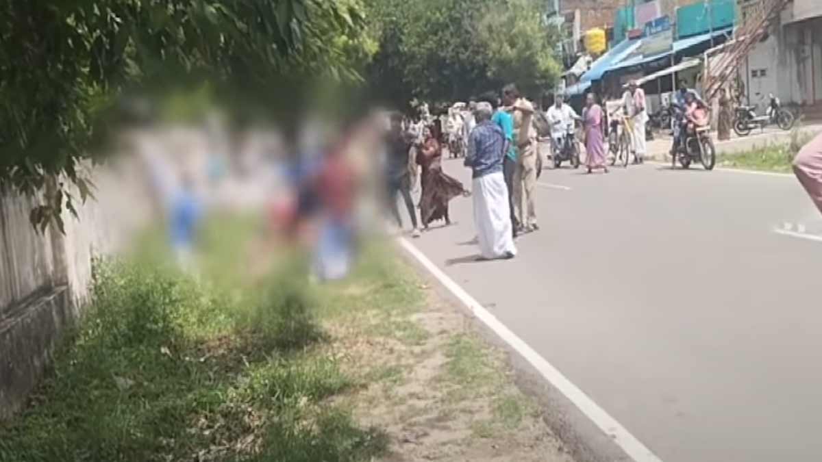 Dispute over division of deceased mother's money; family gathers in middle of road