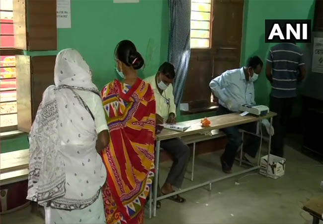 Voting for the second phase of west bengal and assam states