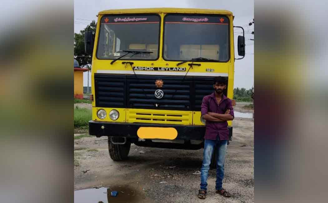 Seize truck carrying sand without license