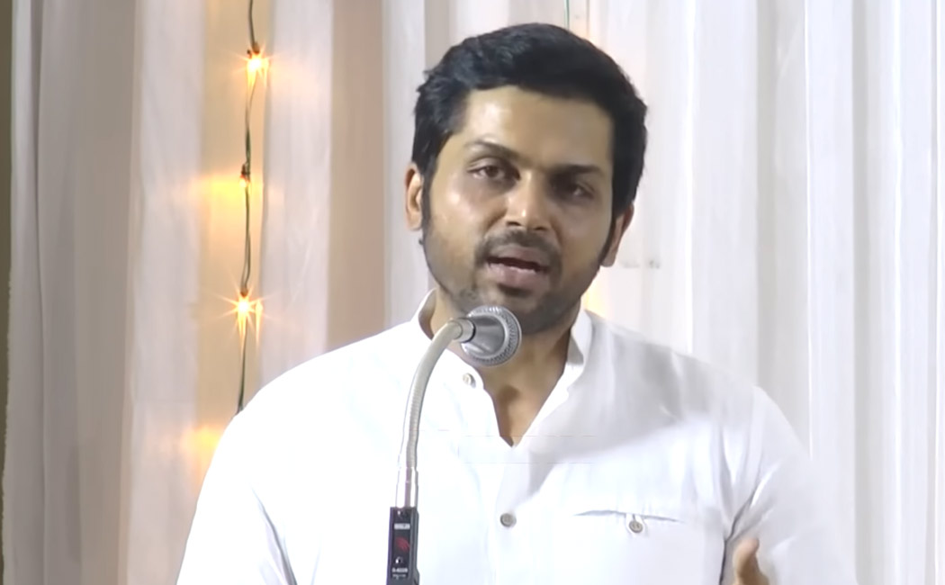 karthi about manobala, kajendran, mayilsamy