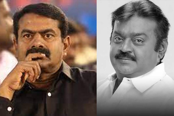 Seeman personally paid tribute to Vijayakanth