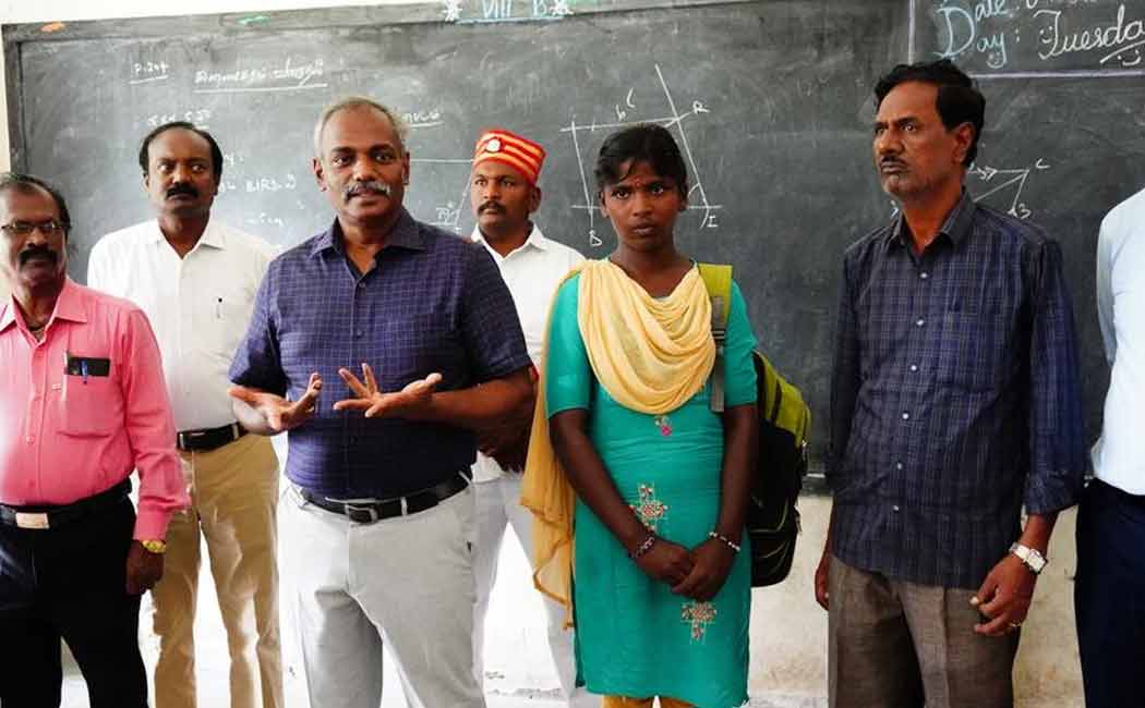 collector brought the dropout students to school in his car