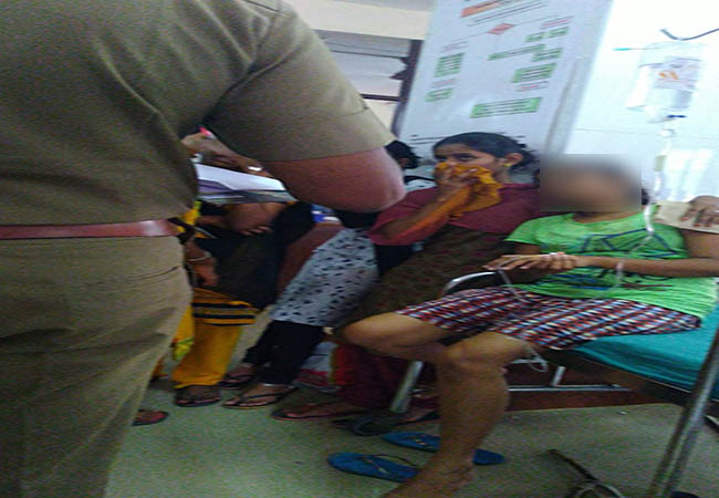 bharadhidasan university student incident department hod push police