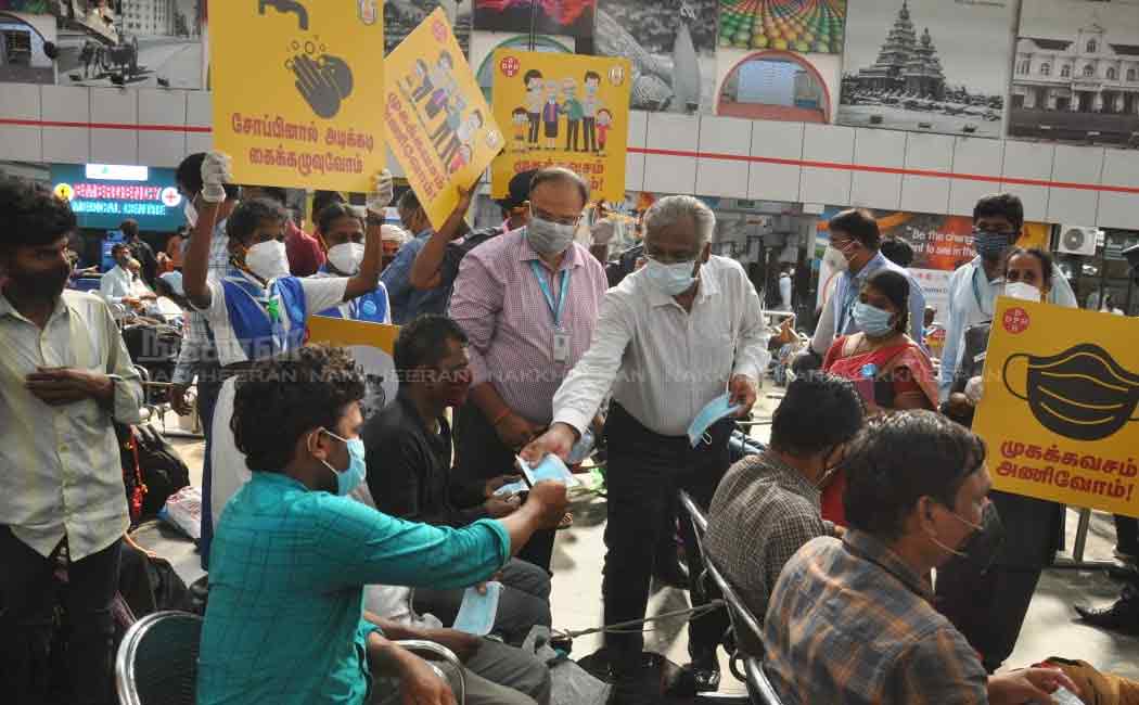 UNICEF made Corona Prevention Precautions with Southern Railway