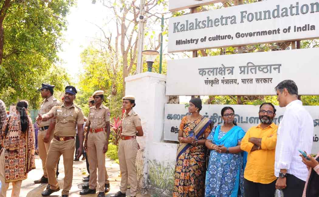 thiruvanmiyur kalakshetra academy increased police protection