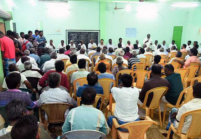 tenkasi new district peoples strike and discussion