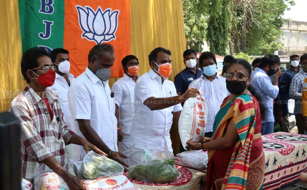 L. Murugan provided welfare assistance on behalf of the BJP