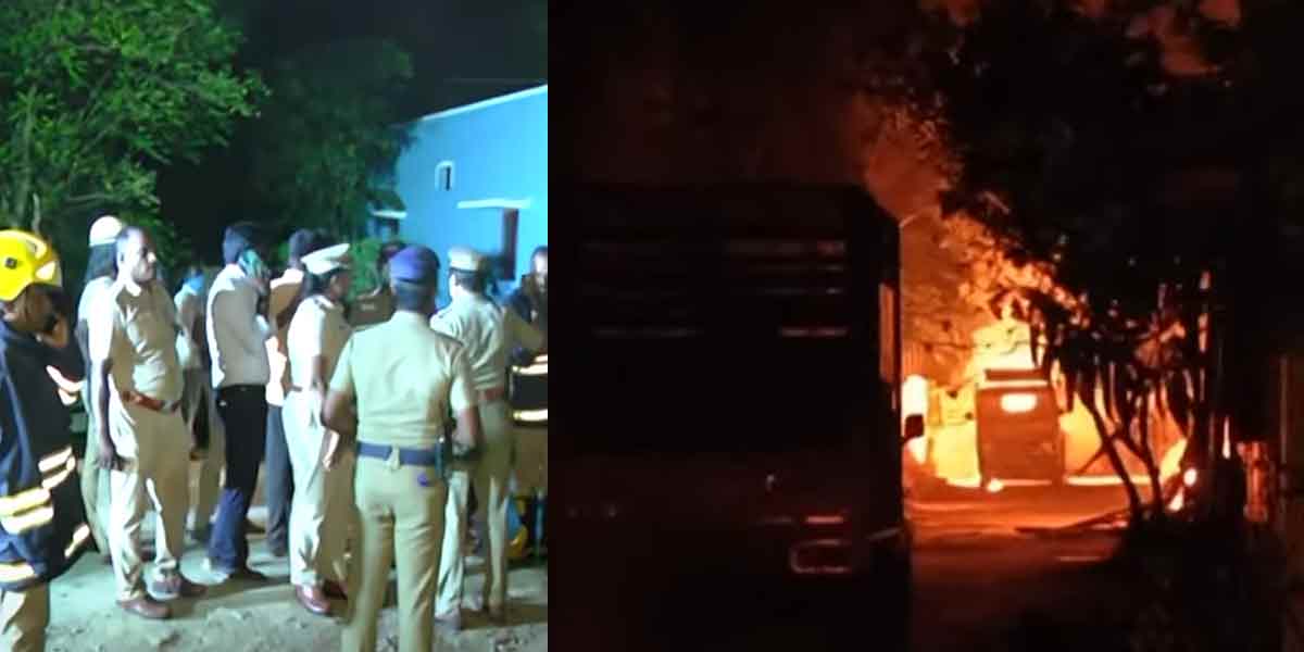 20 people were injured in the explosion of cylinder godown... two people were arrested!
