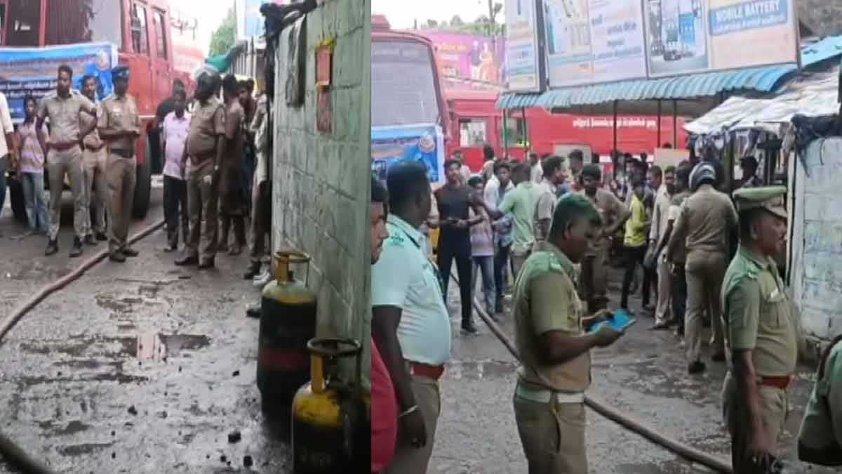 Cylinder burst accident in tea shop; Bustle in Cuddalore