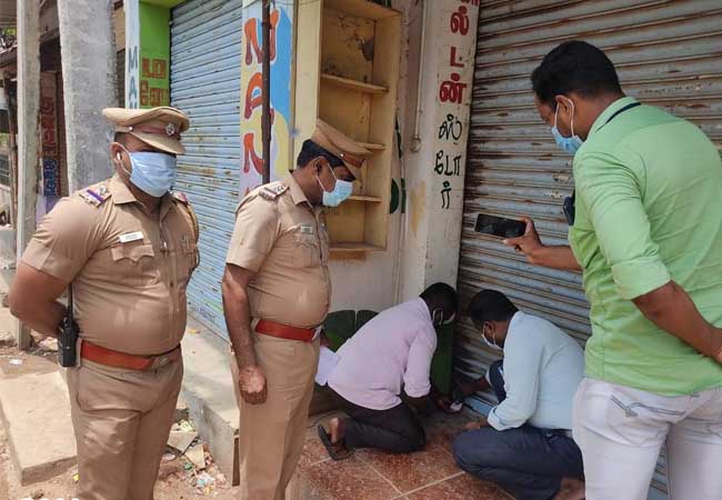 CUDDALORE DISTRICT POLICE AND OFFICERS RAID SHOPS
