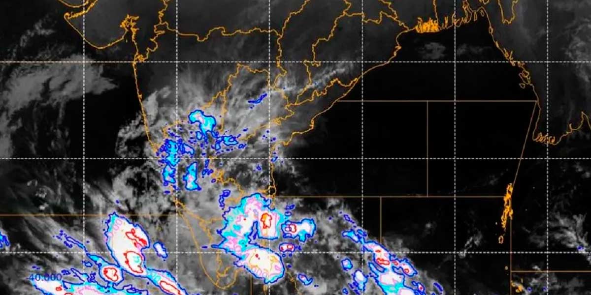A depression moving at a speed of 13 kmph; Chance of rain in 4 districts