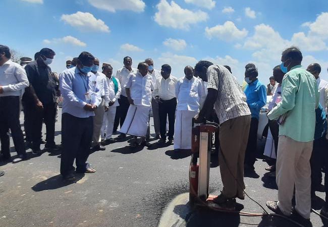 Minister of Public Works who personally inspected the quality of the road!