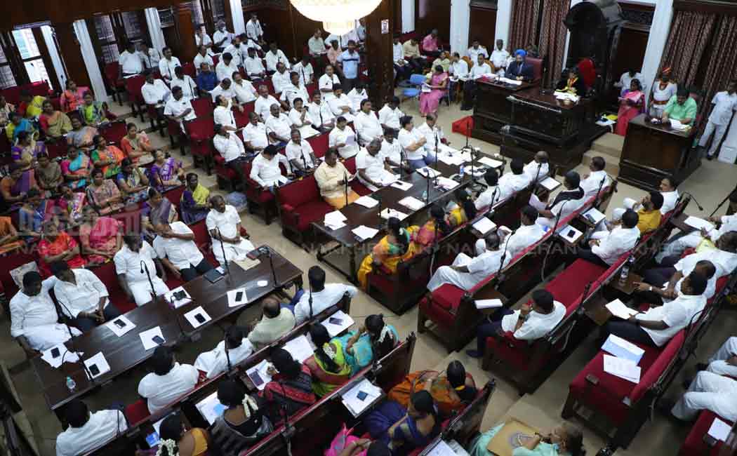 greater chennai corporation council meeting held ripon building