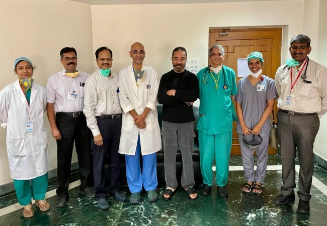actor kamal haasan discharged in hospital