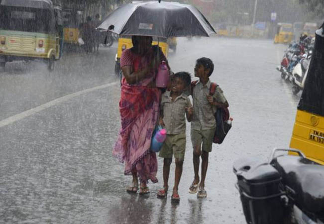 chennai surrounding heavy rain peoples happy