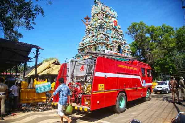 Fire Accident in kanyakumari, Mandaikaadu sri Bhavathi Amman temple