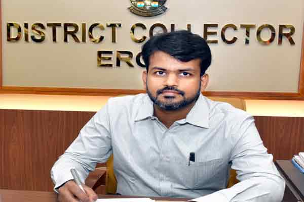 erode district collector rajagopal sunkara taken charge