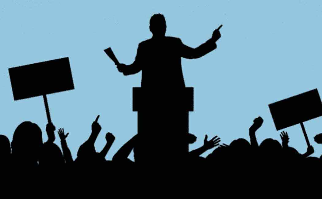 Just look at the work of defeating that party! - The leader who hated the candidates!