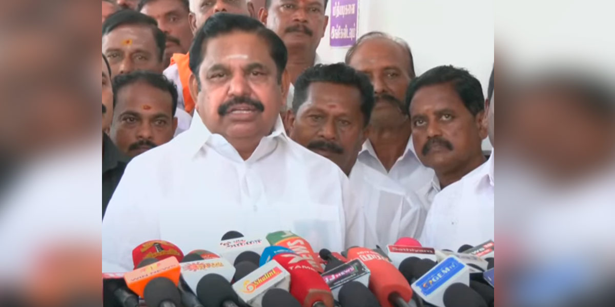 The chief minister is telling lies" - Edappadi Palaniswami interview