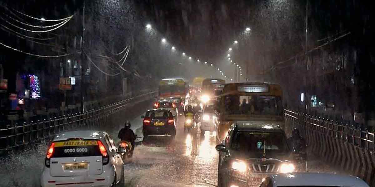 Heavy rain in various places in Chennai!