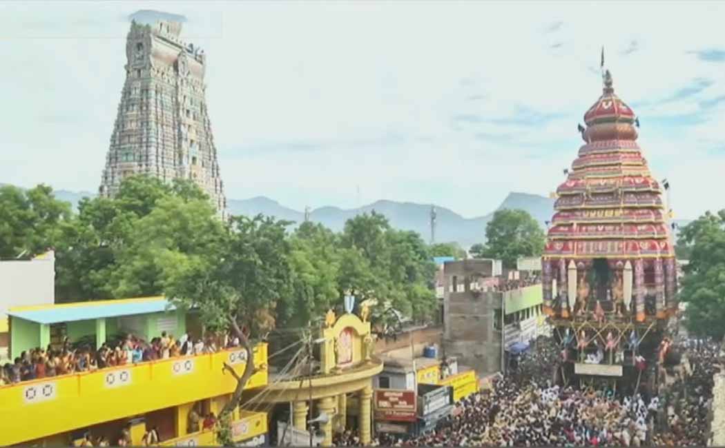 Chariot on the occasion of Aadipura festival at Andal Temple!