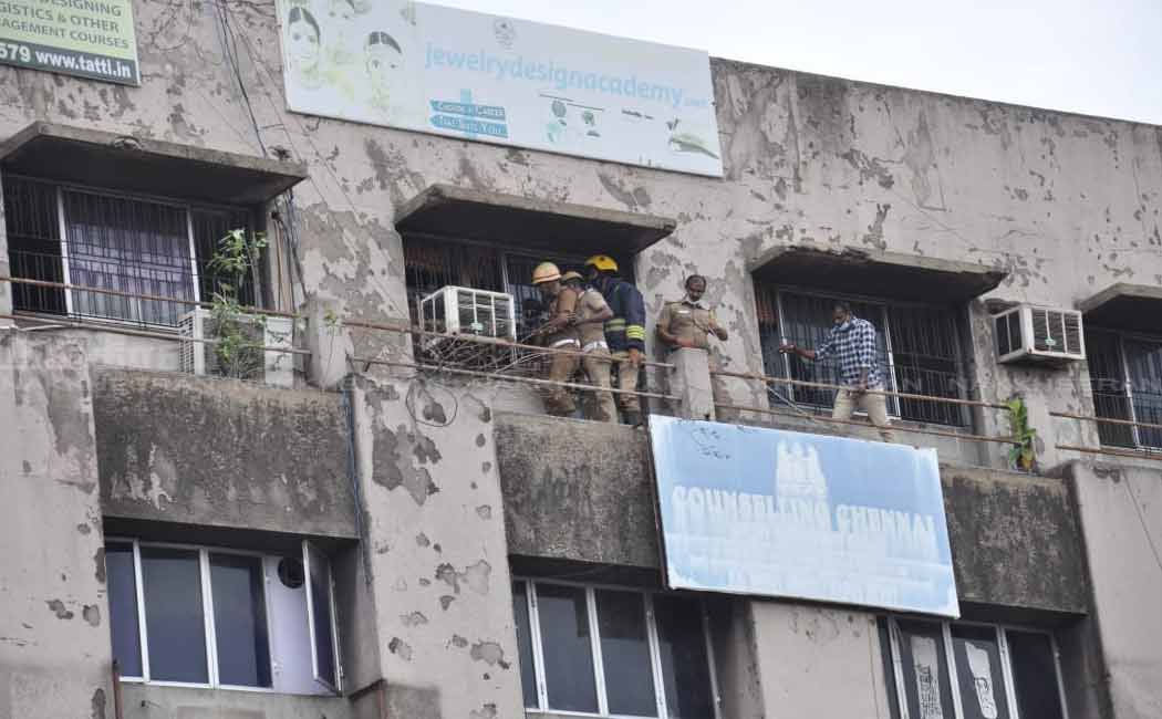 Chennai apartment building fire accident