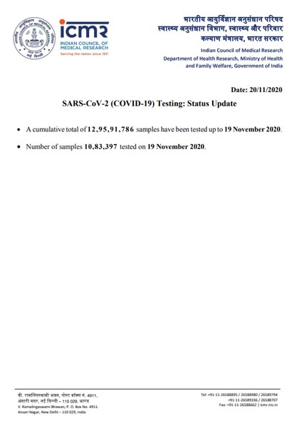india coronavirus samples tested for icmr details