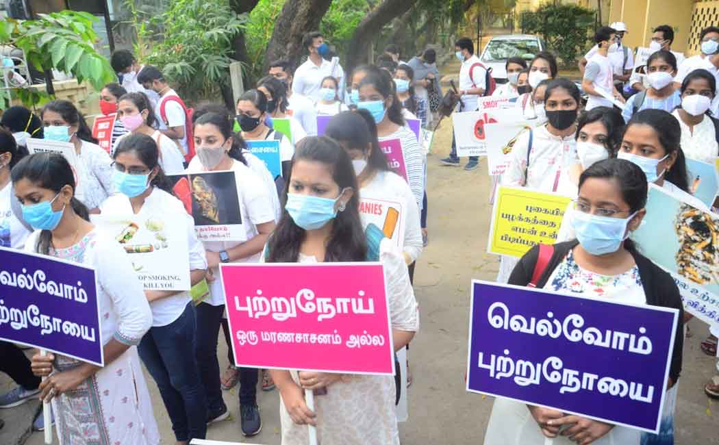Awareness rally on behalf of Adyar Cancer Hospital .. (Pictures)