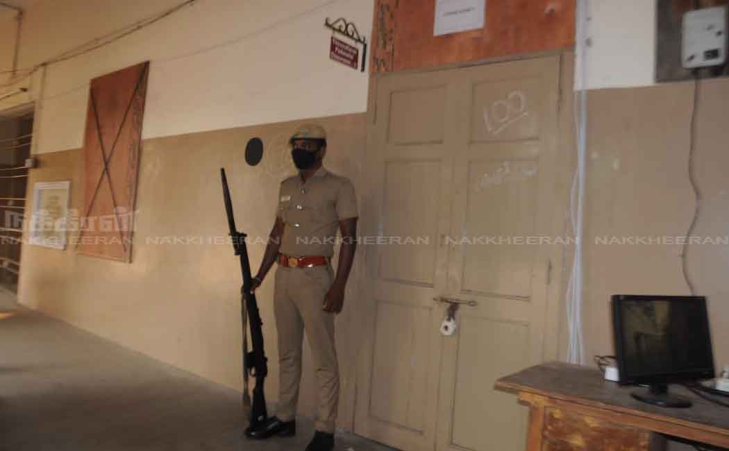 Police protection for voting machines