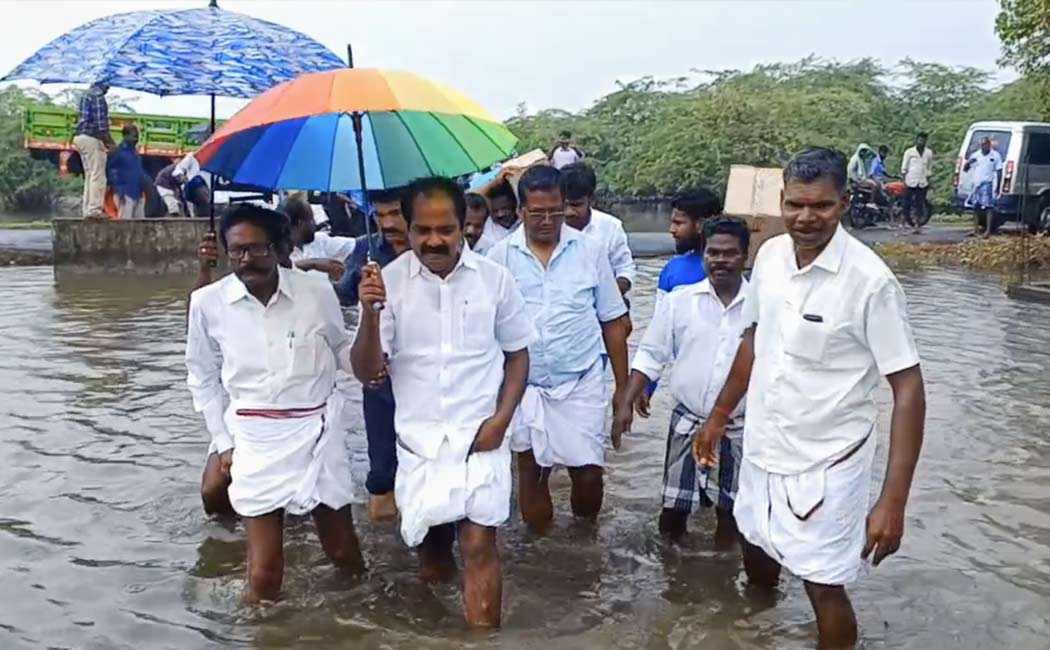 Minister met people affected news published by nakkheeran and consoled them