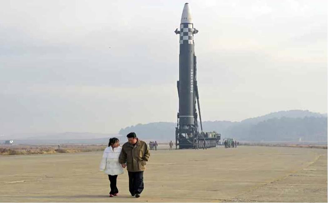 North Korean president with youngest daughter test missile test!