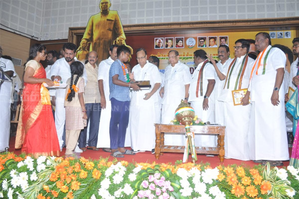 Honored with awards at Kamaraj birthday function!