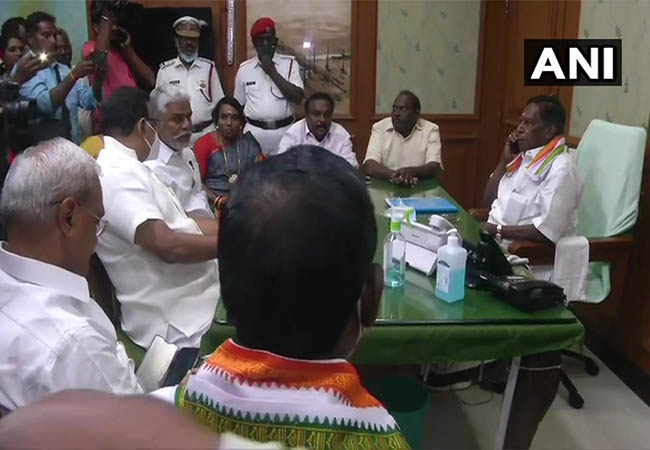 puducherry cm narayanasamy pressmeet