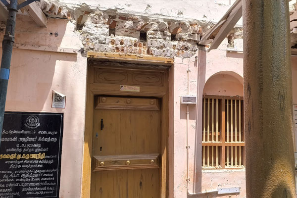 Renovation work on Bharathi damaged birthplace slows down