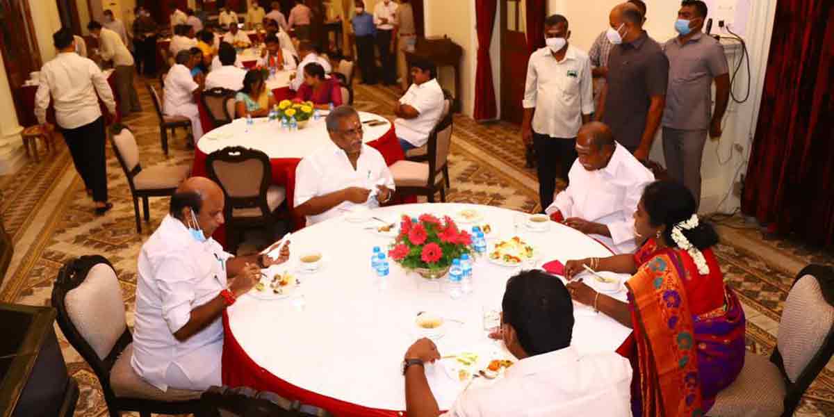 "I will support the implementation of projects for the people" - Tamilisai at the tea party!