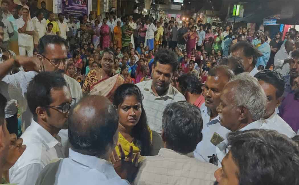 lokanayaki ambal temple incident Case filed against more than 30 people Road blockade