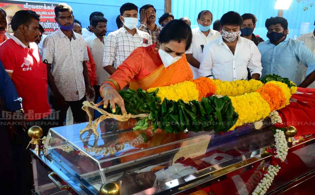 various political leader pay tribute to pandian communist party